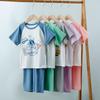 Children's Cotton Pajamas Summer Boys' Thin Short-sleeved Home Wear Girls' Casual Suit