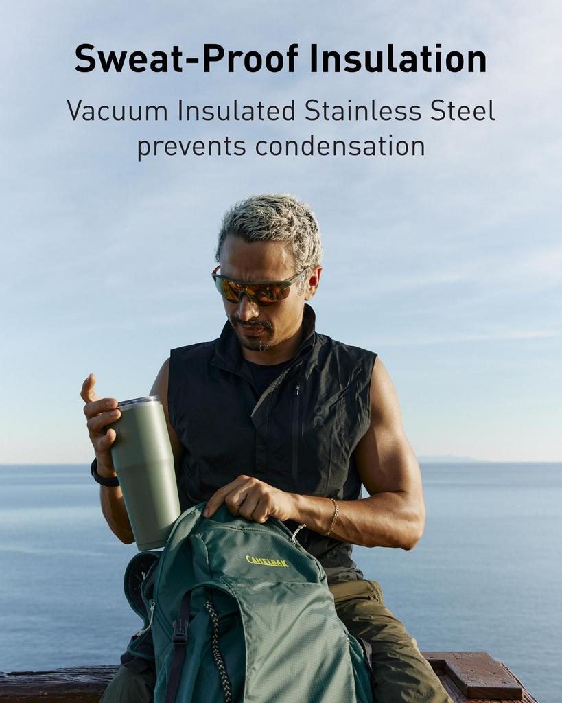 CamelBak Slive Vacuum Insulated Tumbler, 600ml, Black,