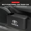 Can Auto Emblem Garbage Box Bin Storage Trash Car Accessories For Toyota Chr Corolla Yaris Rav4 E150 E120 Land Cruiser 200