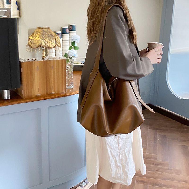 2026 Trendy Soft Slouchy Large Capacity Shoulder Bag - Versatile Women's Fashion Crossbody for Going Out or Class