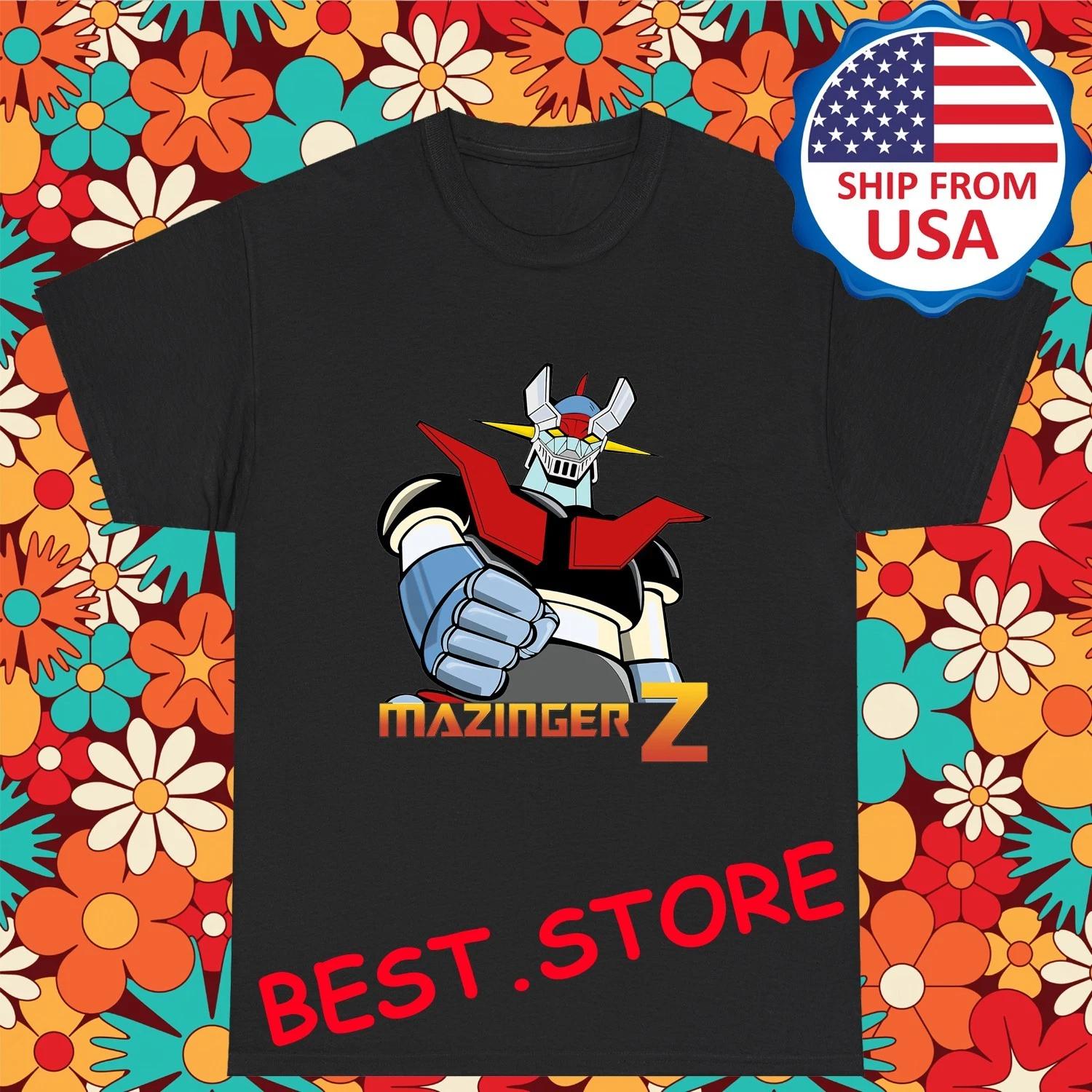 Mazinger-Z Shin Robot Anime Men s Black Size S-5XL S