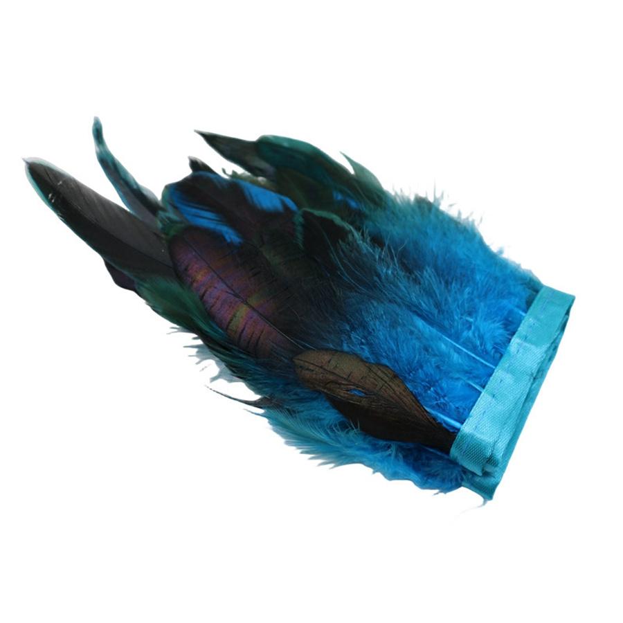 1/10M Rooster Feather Trim Sewing Crafts DIY Christmas Plume Natural Feather Ribbon Jewelry Making Wedding Party Decor