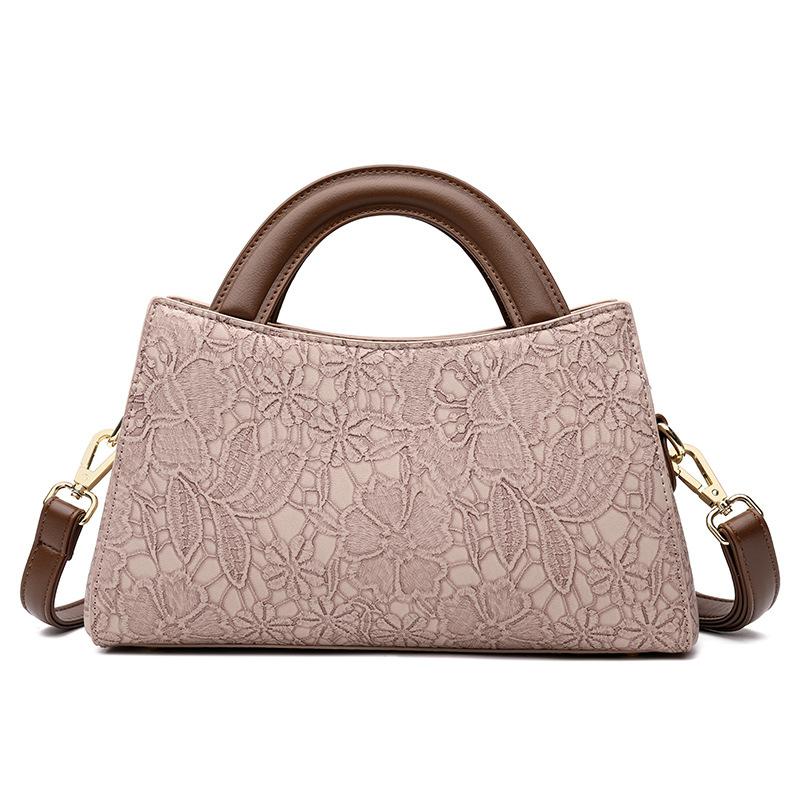 Ethnic Style Small Square Bag 2025 New Fashion Shoulder Bag High Sense Women's Messenger Bag Versatile Middle-aged Handbag