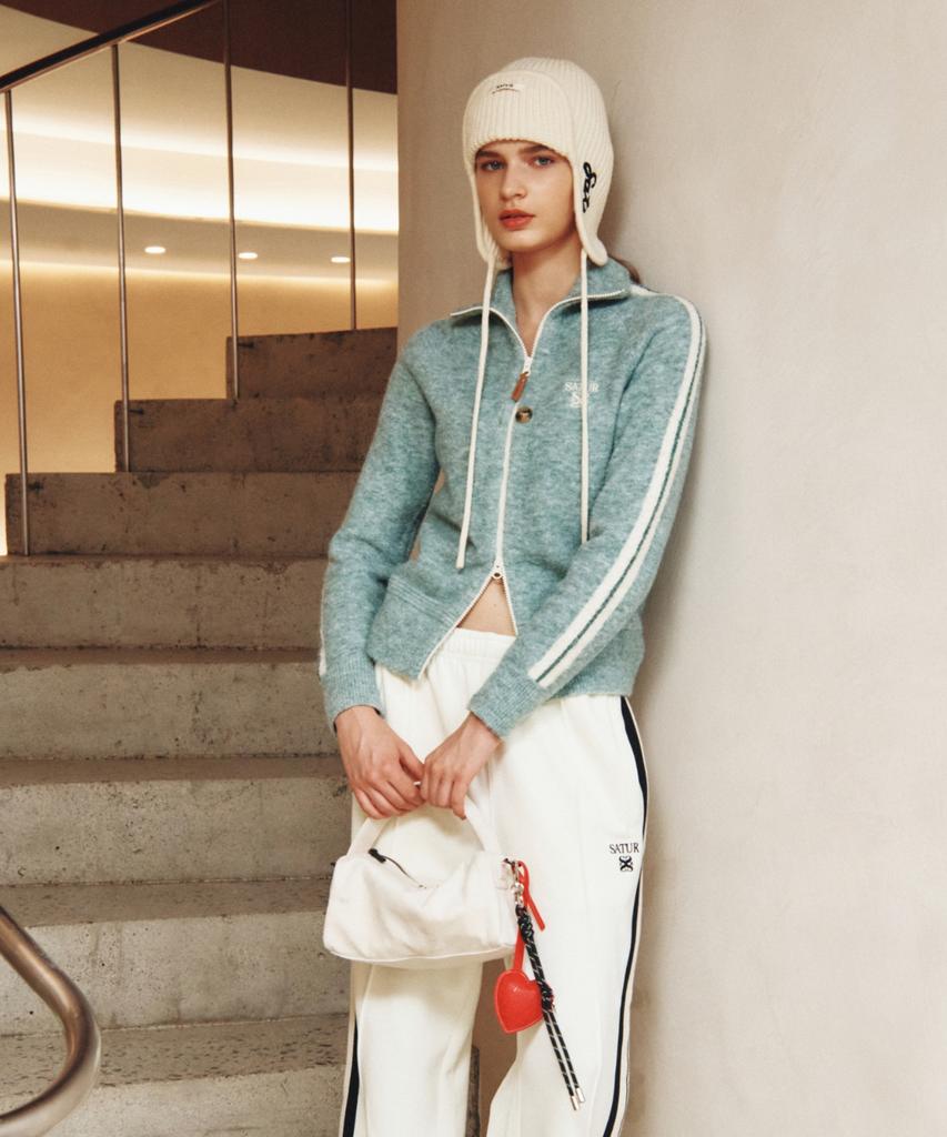 Satur Verona Synthetic Suede Bag Cream