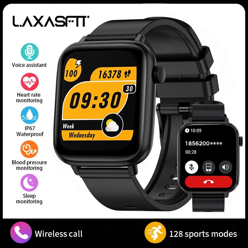 

New Smart Watch Women 1.83 inch Screen Customized Dial IP68 Waterproof Smart Watch Men Bluetooth Talk Fashion Bracelet