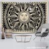Sun God Moon God Tapestry Bohemian Style Wall Hanging Background Decoration Fabric Beautiful Mysterious Print Decoration