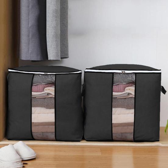 Quilt-Aufbewahrungstasche, große Kapazität, wiederverwendbar, langlebig, feuchtigkeitsbeständig, faltbar, wasserdicht, hält Gepäck, Kleidung, Bettdeckenbeutel, Haushaltsbedarf ordentlich