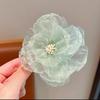 Hairpin Glitter Mesh Yarn Multi-Layered Flowers Decor Hair Clip Fairy Princess Style Hair Accessories