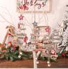 Wooden Christmas Tree Pendant Ornaments Santa Claus Label Xmas Tree Hanging Christmas Decor for Home Party Navidad Gift New Year