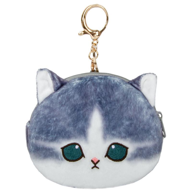 Cartoon Mofusand Shark Cat Headphone Bag Wallet Animal Pendantwith Pp Cotton