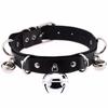 Trendy Punk Leather Choker Necklace Multilayer Bells Metal Chocker Collar Necklace Handmade Boho Gothic Costume Jewelry