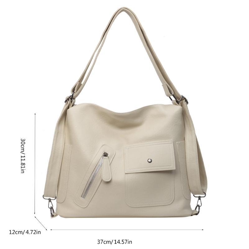 Women Bag Large Capacity Crossbody Bag Casual Shoulder Bag PU Leather Messenger Bag Fashion Backpack Student School Bag