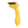 Pet Dematting Comb Dogs Undercoat Rake Deshedding Tool with Curved Stainless Steel Teeth