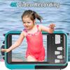 4K Underwater Camera 11FT Waterproof Camera with 32GB Card 48MP Autofocus Dual-Screen Selfie Underwater Camera for  Waterproof Type-C (Blue)