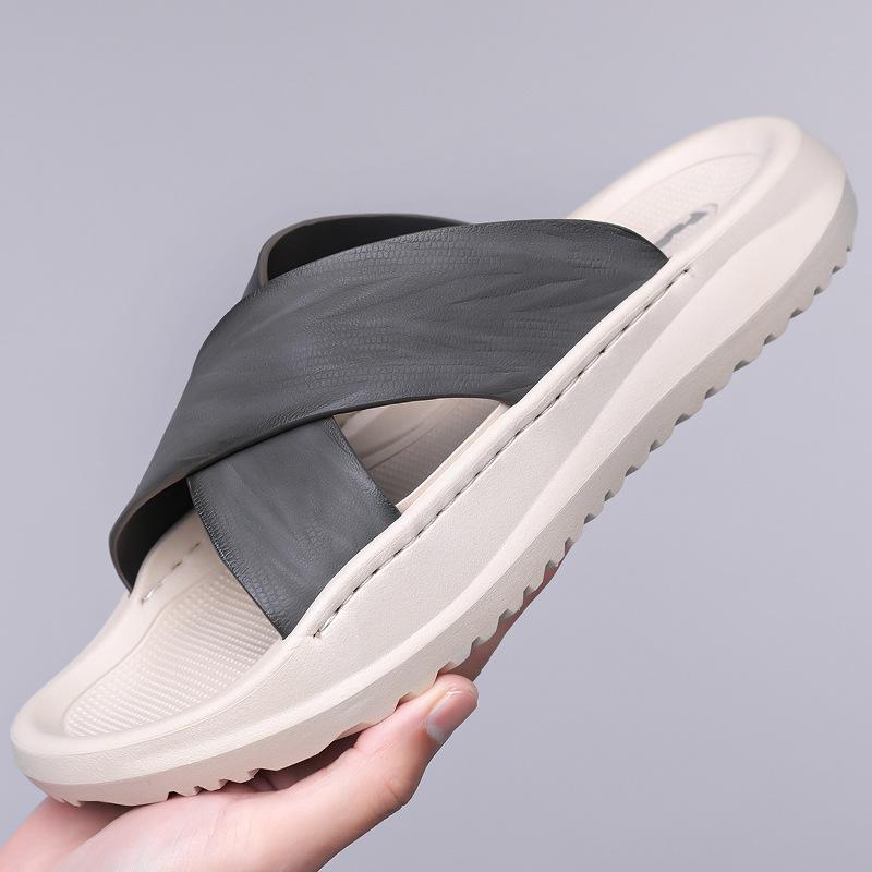 

Модные Нескользящие Непахнущие Мягкие Повседневные Пляжные Туфли для Мужчин Лето Новые Дизайнерские Шлепанцы Мужские Однотонные Модные Шлепанцы Обувь Мужская 44