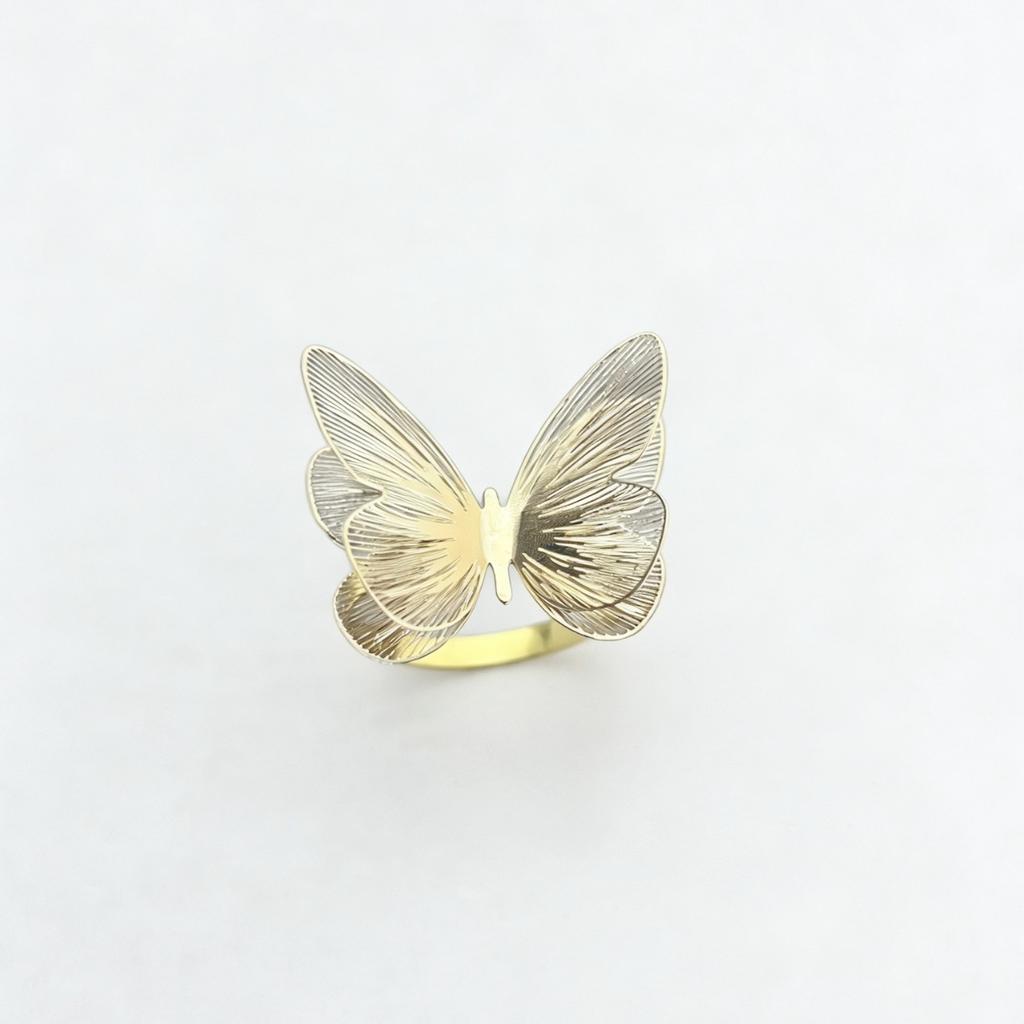 Hollow Butterfly Napkin Ring Metal Buckle Simple Nordic Style DIY Dinner Table Ornament For Wedding Dinner Party Celebration