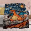 Pokémon Anime Flannel Blanket - Soft Warm Perfect for Sofa, Bedding Camping Travel Office Home Decor 