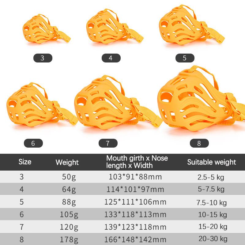 Anti-Biting Adjustable Pets Muzzle for Medium Large Dogs Quick Release Comfort Soft Silicone Dog Mouth Mask Bozal Para De Perro