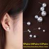 4mm 5mm 6mm 8mm 10mm 12mm Fashion Jewelry Round Shape Pearl Earrings Elegant Ear Stud