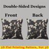 Crane Blossom Square Jacquard Pillow Cover for Sofa Office Waist Cushion Cover Home Decorative Pillowcase