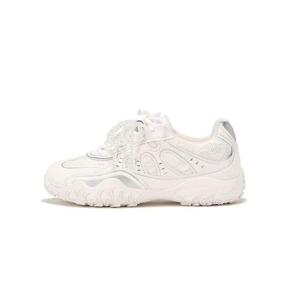 New women's shoes 2025 spring light luxury high-end versatile soft-soled casual women's training shoes soft-soled not tired Forrest Gump shoes