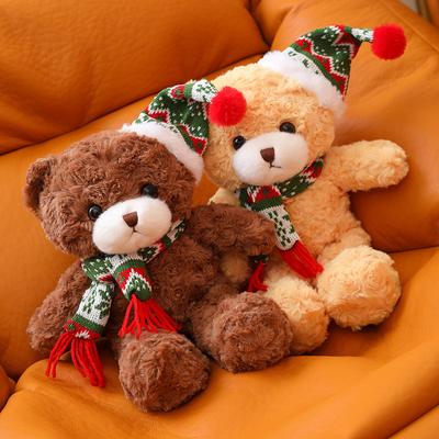 Neue Weihnachten süße Teddybär Puppe Plüsch Spielzeug Puppe Kinder Geburtstagsgeschenk