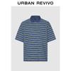Men's Casual Striped Polo T-Shirt