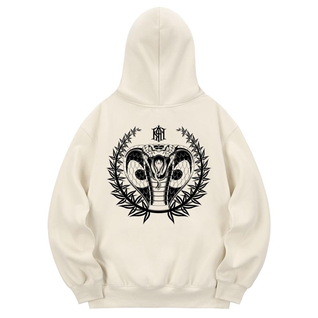 Khc0067 King Cobra Fleece Hoodie - Cream
