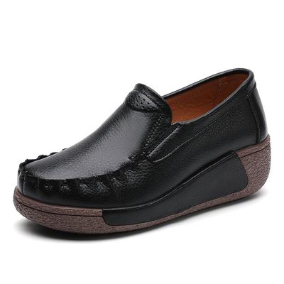 35-41 Zapatos de Esponja de Plataforma Alta Cómodos Oversize para Mujer Zapatos de Madre Zapatos Perezosos Mocasines