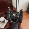 Rhombus chain shoulder bag summer new women's high-end texture commuter bucket bag