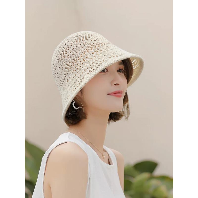 

Шляпа летняя женская летняя для лица маленькая шляпа-ведро новая с разрезом сзади и бантом шляпа-ведро соломенный козырек бежевый