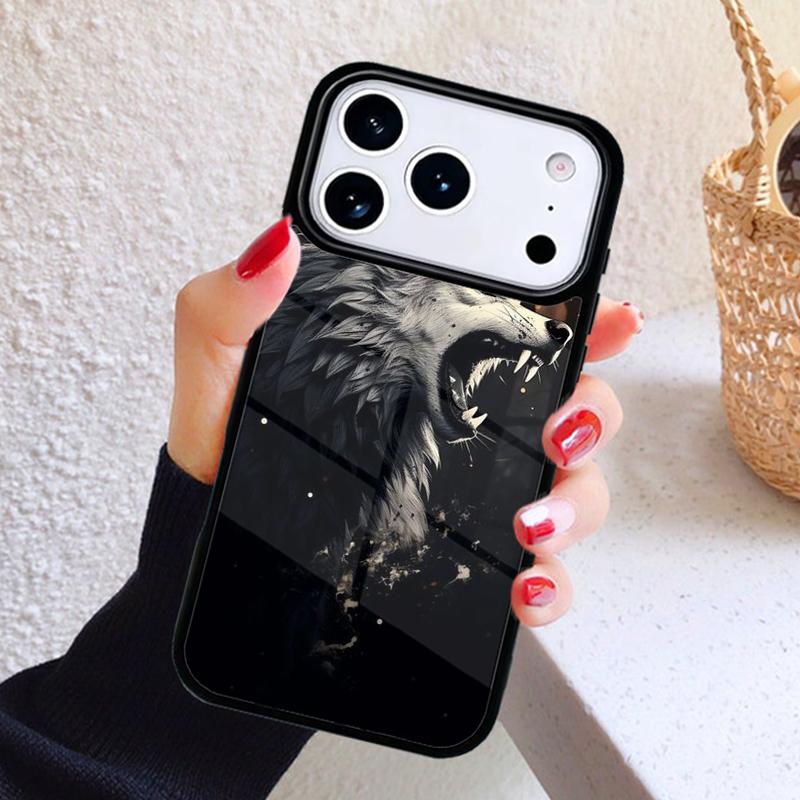 The Wolf Fierce Phone Case For iPhone 17 Air 16 15 14 13 12 11 Pro Max Plus