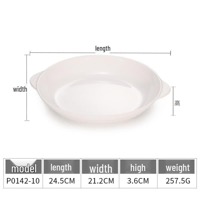 Chuzhou A5 Melamine White Deep Dinner Plate