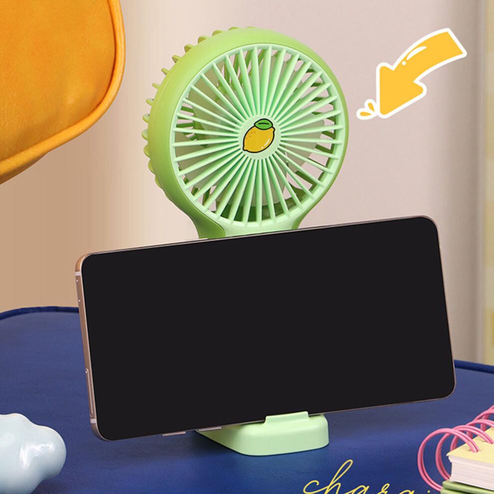 Outdoor Handheld Fan Rechargeable Air Blower 3 Speed-White