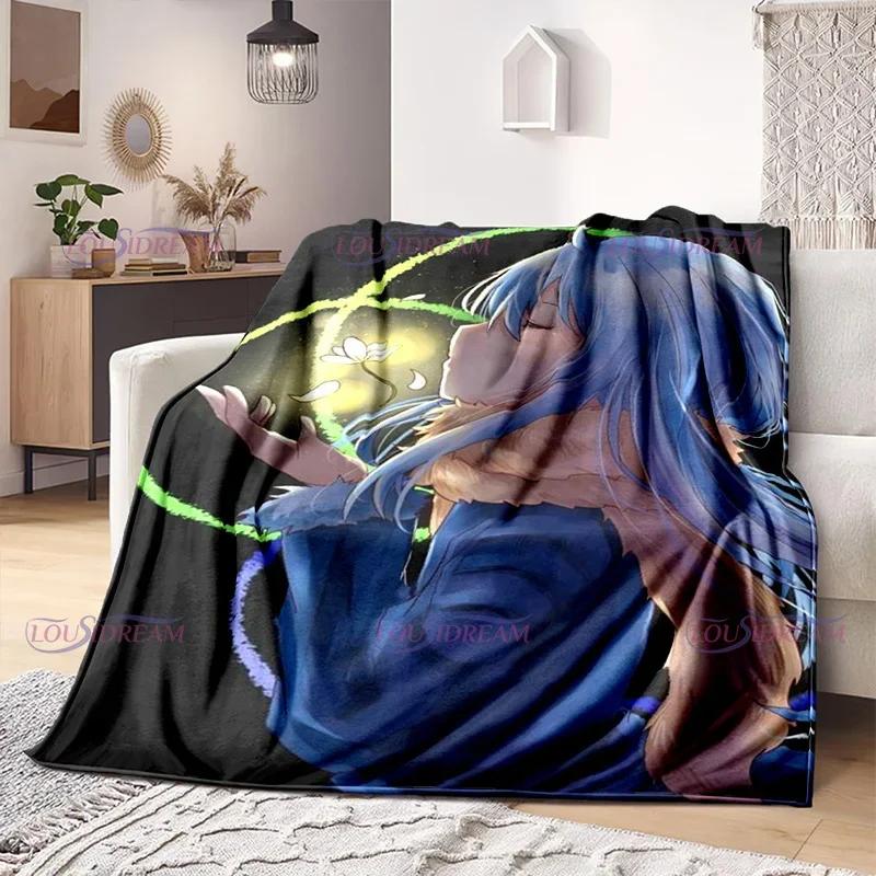 That Time I Got Reincarnated As A Slime Blankets Anime Cartoon Rimuru Tempest Blankets Home Flannel Blanket Sofa Throw Blanket