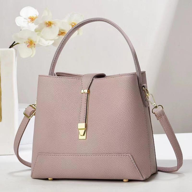 Bag Women's New Handbag Korean Version Texture Shoulder Oblique Span Bag Women's Bucket Bag Bags