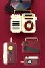 RELAX Multi Retro Radio with Speaker, 7-in-1 Portable Radio, Bluetooth, MP3 Music Playback, LED Light, Flashlight, Power Bank, Multi-Function Radio, R
