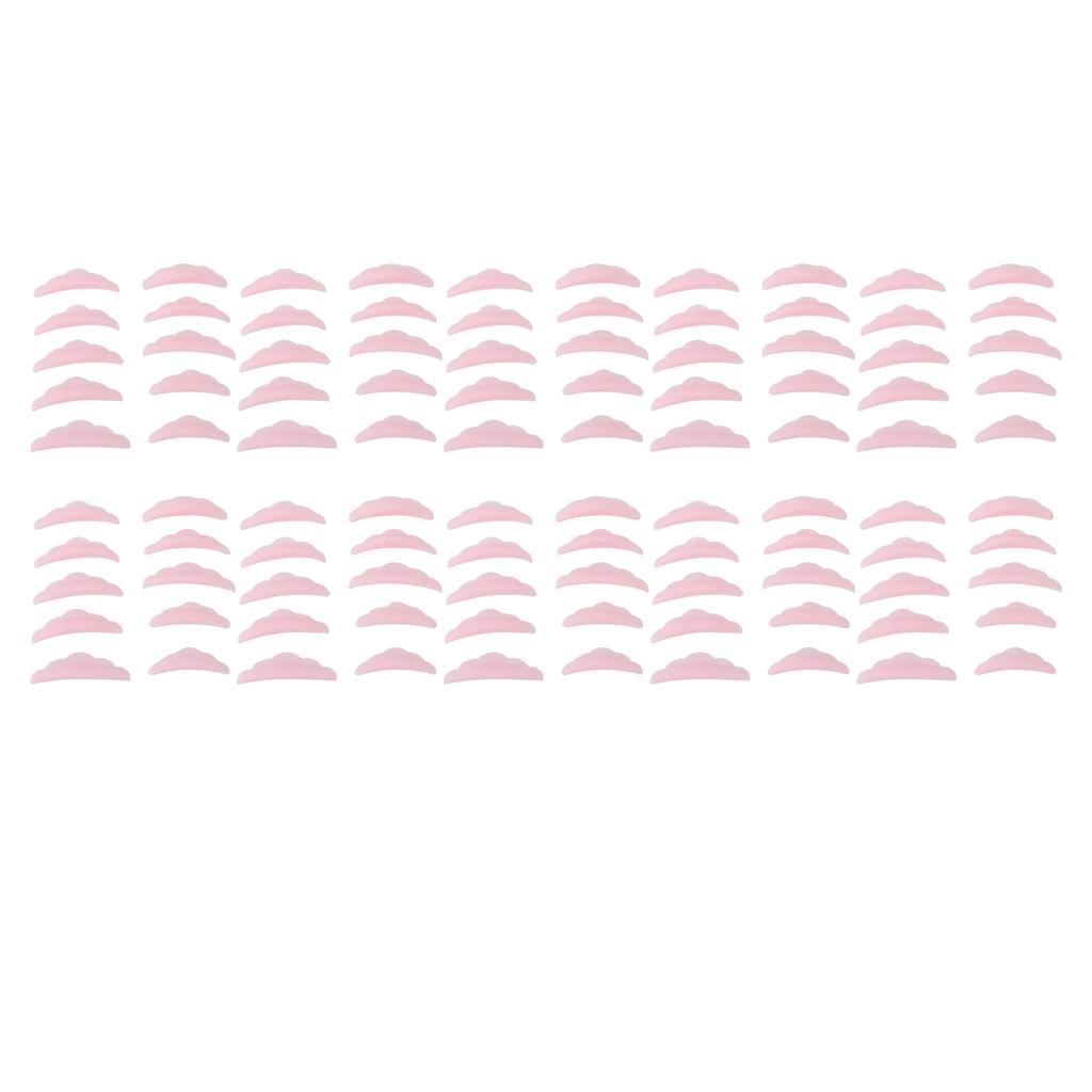 50 paia di bacchette per il sollevamento delle ciglia in silicone morbido e riutilizzabile, per il sollevamento delle ciglia, strumento di bellezza per il trucco.