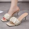 New Slippers Summer Women Shoes High Heels Sexy Black Peep Toe Plus Size Ytmtloy Indoor House Slippers Zapatillas Mujer Casa