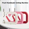 Handheld Automatic Beading Device Efficient Jewelry Crafting Tool Alloy Beading Machine for Jewelry Crafting Enthusiasts