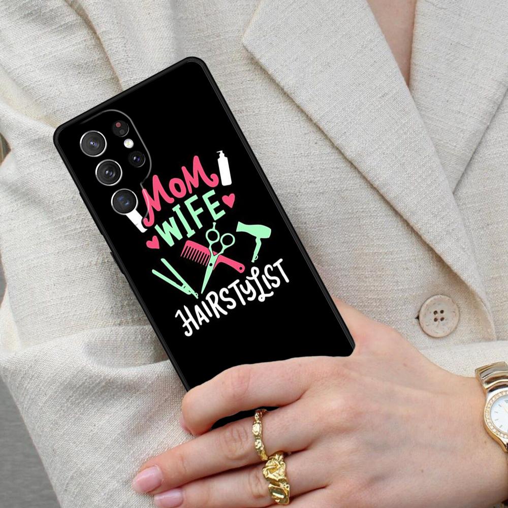 Barber Shop Hair Stylist Salon SOFT Cell Phone Case for Samsung Galaxy S26 Ultra S25 S24 S23 S22 S21 S20 Note10 Cover
