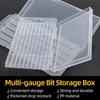1Pcs Clear Tool Parts Storage Case Plastic Hardware Tool Box  For Twist Drill Tap Accessories