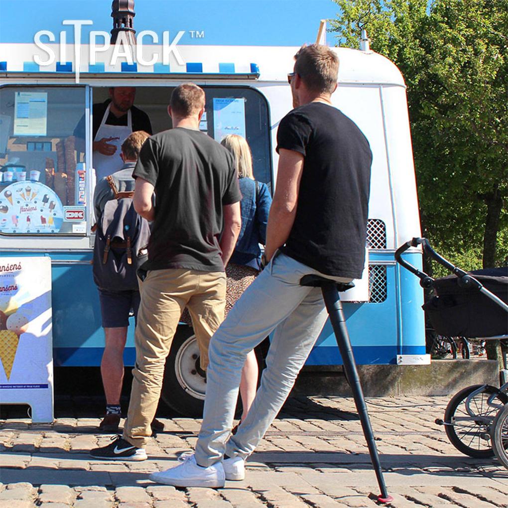 Black Lightweight And Portable Folding Chair For Outdoor Activities Portable Folding Stool