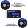 Indicateur de jauge batterie LCD wattmètre universel 12–84V (Bleu) — plomb &amp; lithium