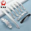 KAK Ivory White Kitchen Cabinet Handles European Style Cupboard Door Pulls Drawer Knobs Fashion Solid Furniture Handle Hardware