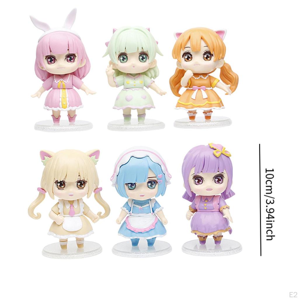 6 Stück Prinzessinnenfiguren, Sammlerornamente, Themenparty Gastgeschenke Zubehör Heimdeko Mädchenfigur