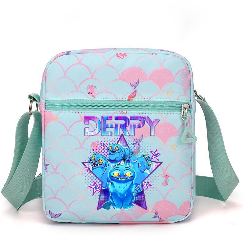 Borsa a Spalla Stampata Periferica Gruppo Femminile Cacciatrice di Demoni Kpop Saja Boys Borsa a Tracolla da Donna Borsa Scolastica Borsa da Campus per Studenti CLE