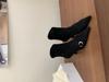 Pointed high-heeled thin short boots autumn temperament belt buckle suede elastic short boots women's boots
