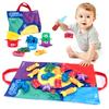 Baby Fishing Toys Plush Little Fishpond Set Simulating Fishing Games Color Number Cognition Fine Motor Training Montessori Toys