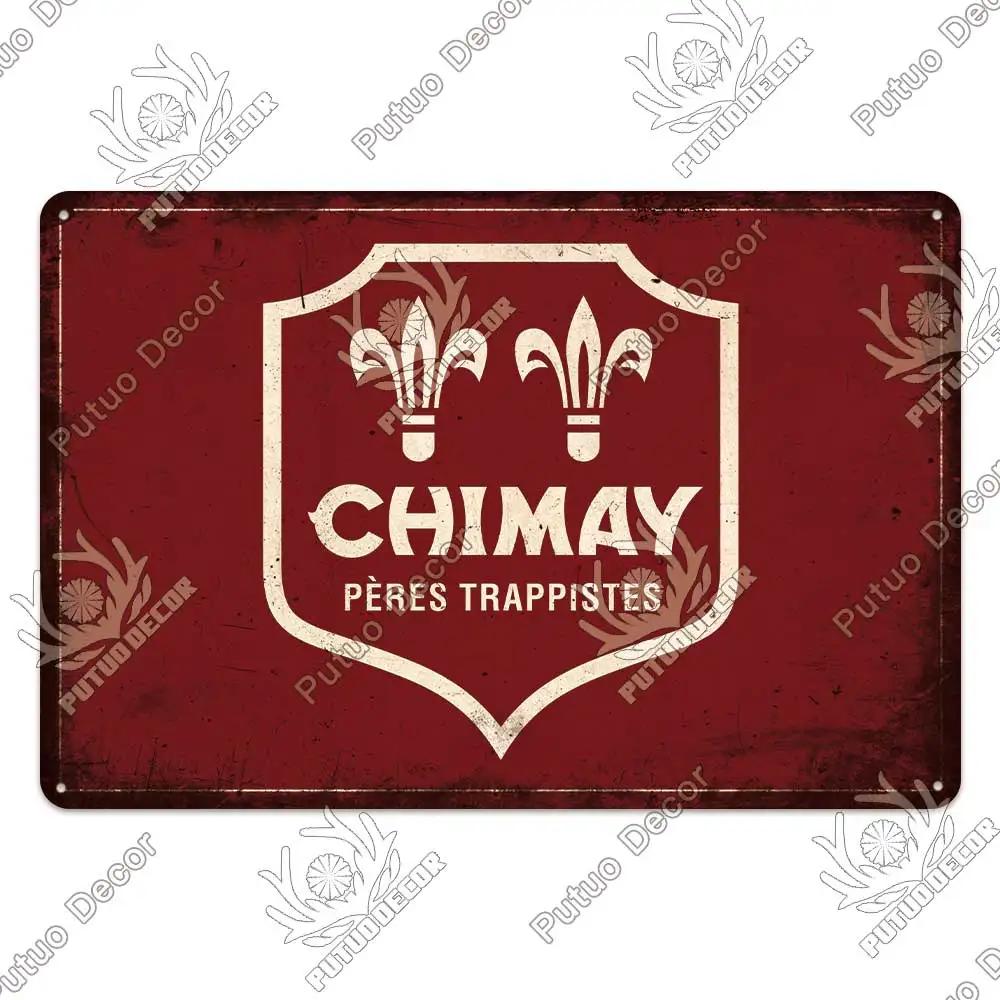 DORA Blechschild Putuo Dekor Biersorte Metallschild Vintage Blechschild Dekorative Plakette Wanddeko Bar Kneipe Man Cave Wohnzimmer Dekoration